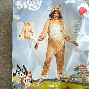 Size small adult Chilli from Bluey costume